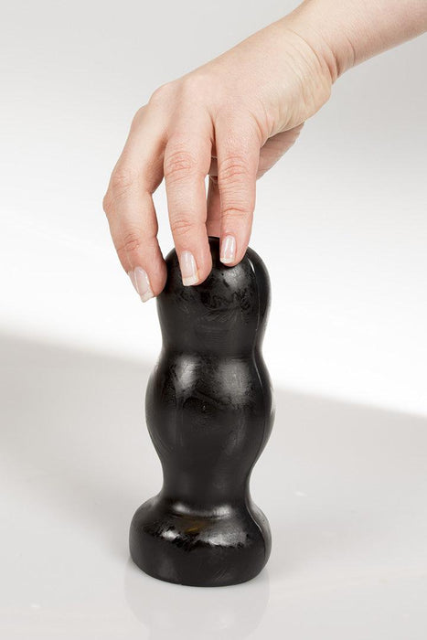 Dark Crystal - Bollen Buttplug - 14,5 x 6 cm - Zwart-Erotiekvoordeel.nl