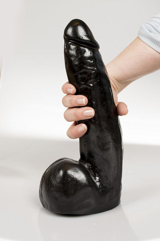 Dark Crystal - Dildo - 28 x 6,7 cm - Zwart-Erotiekvoordeel.nl