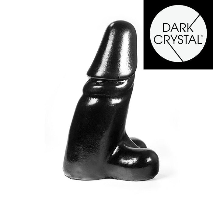 Dark Crystal - Dildo Met Balzak - 35 x 12 cm - Zwart-Erotiekvoordeel.nl