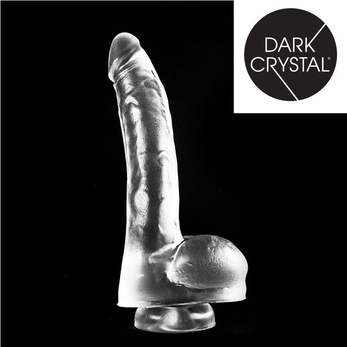 Dark Crystal - Dildo Met Zuignap 27,5 x 4,5 cm - Transparant-Erotiekvoordeel.nl