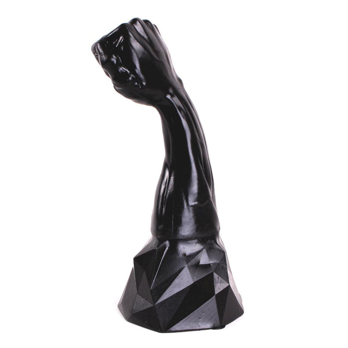 Dark Crystal - Fisting Dildo - Met Extra Zware Voet - 38 x 10,9 cm - Zwart-Erotiekvoordeel.nl