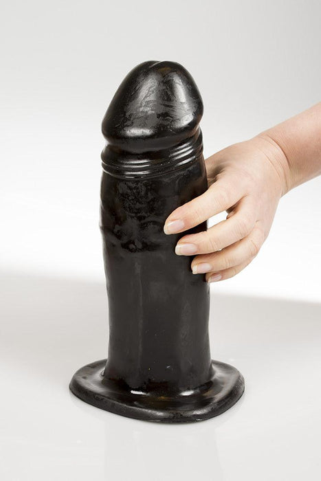 Dark Crystal - XXL Dildo 23 x 8,5 cm - Zwart-Erotiekvoordeel.nl