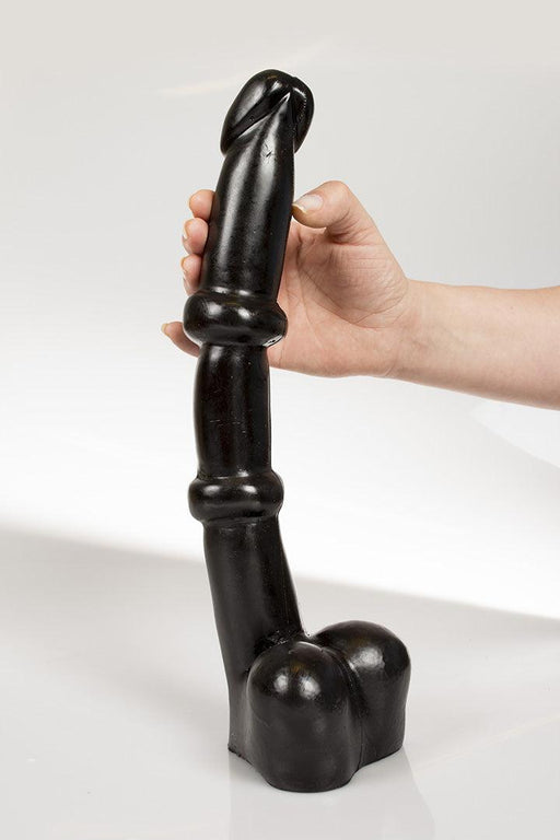 Dark Crystal - XXL Dildo - 34 x 5,2 cm - Zwart-Erotiekvoordeel.nl