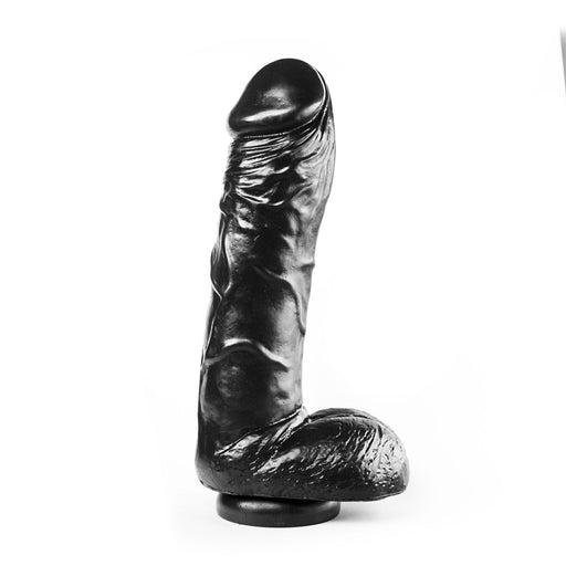 Dark Crystal - XXL Dildo Met Zuignap - 26 x 6 cm - Zwart-Erotiekvoordeel.nl