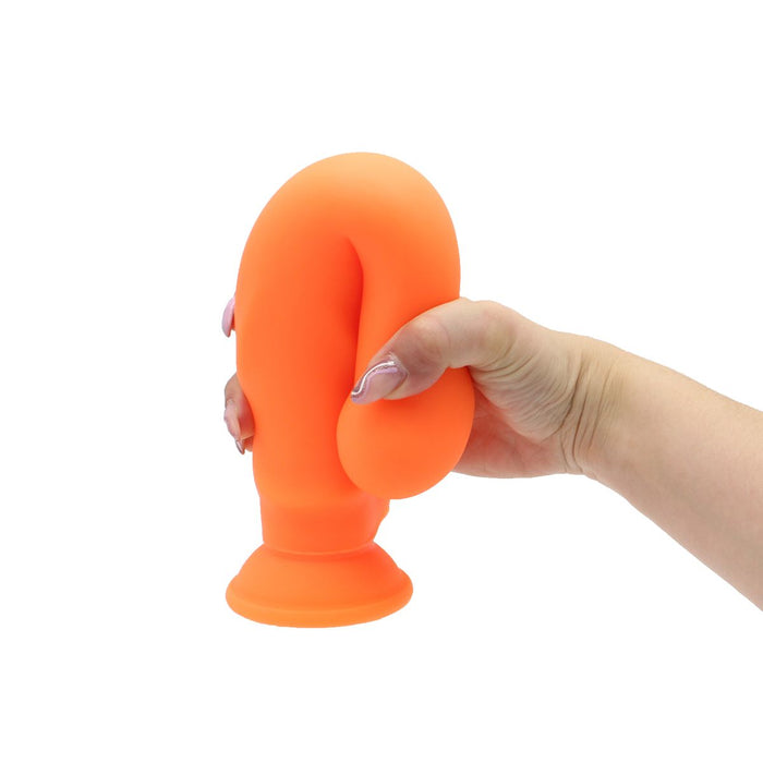 DeLuxe Pure Nature Neo Colours - Siliconen Dildo - 26.5 x 5.1 cm - Paars-Erotiekvoordeel.nl