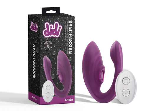 Didi - Sync Passion - Partner Vibrator met Afstandsbediening - Paars-Erotiekvoordeel.nl