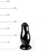 Dinoo - Buttplug - Gypos - 19,5 x 8,8 cm - Zwart-Erotiekvoordeel.nl