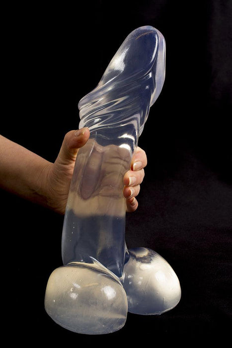 Dinoo - Dildo - Agili - 30 x 8 cm - Transparant-Erotiekvoordeel.nl