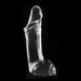 Dinoo - Dildo - Agili - 30 x 8 cm - Transparant-Erotiekvoordeel.nl