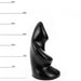 Dinoo - Dildo HUNG - Grim 26 x 7 cm - Zwart-Erotiekvoordeel.nl