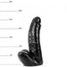 Dinoo - Dildo HUNG Riff 27 x 7 cm - Zwart-Erotiekvoordeel.nl