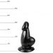 Dinoo - Dildo HUNG Sly 19 x 4,5 cm - Zwart-Erotiekvoordeel.nl