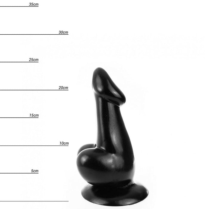 Dinoo - Dildo HUNG - Titan 24 x 4,5 cm - Zwart-Erotiekvoordeel.nl