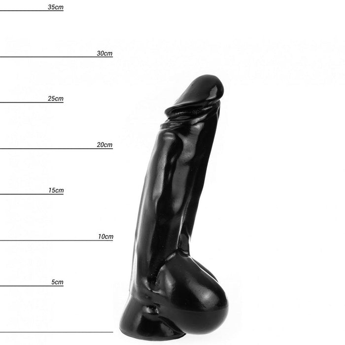 Dinoo - Dildo HUNG - Tyran 28 x 5 cm - Zwart-Erotiekvoordeel.nl