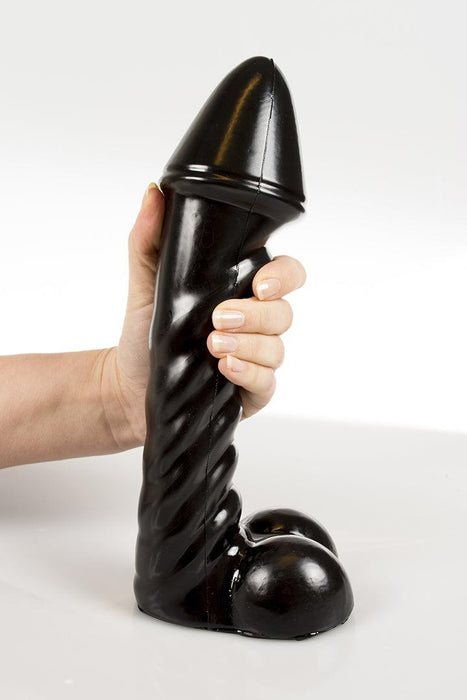 Dinoo - Dildo - Irritator - 29 x 7,6 cm - Zwart-Erotiekvoordeel.nl