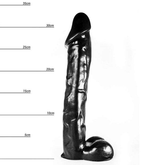 Dinoo - Dildo - Krito - 33 x 7,8 cm - Zwart-Erotiekvoordeel.nl