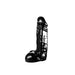 Dinoo - Dildo - Overo - 22,5 cm - Zwart-Erotiekvoordeel.nl