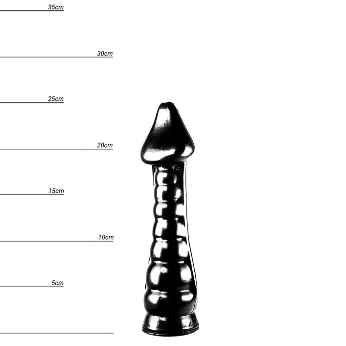 Dinoo - Dildo - Prenocep 25 cm - Zwart-Erotiekvoordeel.nl