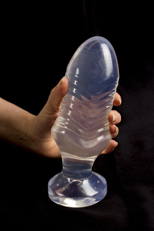 Dinoo - Dildo - Rugops - 18 cm - Transparant-Erotiekvoordeel.nl