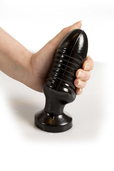 Dinoo - Dildo - Rugops - 18 x 5,4 cm - Zwart-Erotiekvoordeel.nl