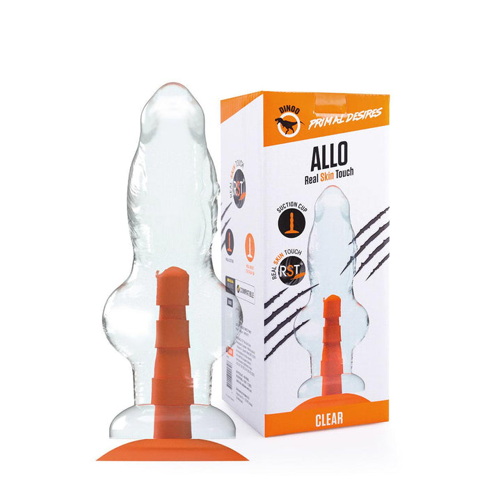 Dinoo - Primal Desires Extra Grote Dildo Met Zuignap Allo - Transparant-Erotiekvoordeel.nl