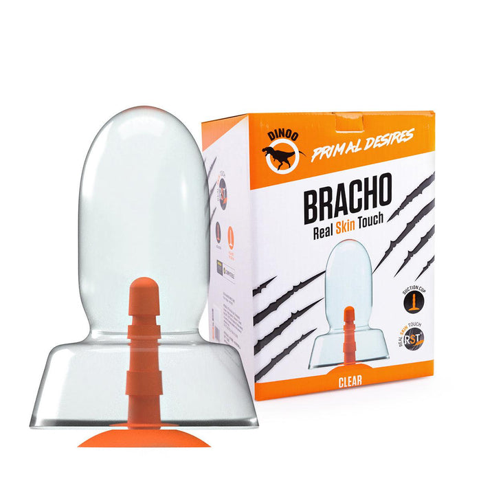 Dinoo - Primal Desires Extra Grote Dildo Met Zuignap Bracho - Transparant-Erotiekvoordeel.nl