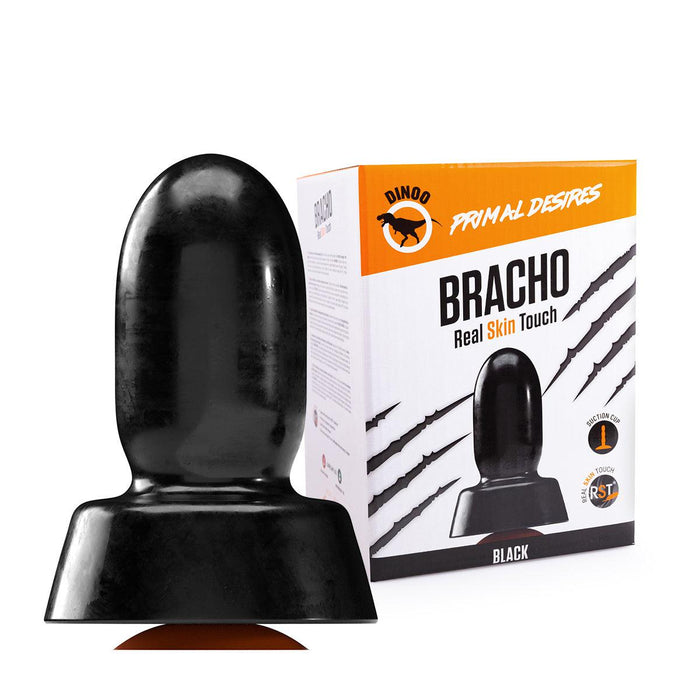 Dinoo - Primal Desires Extra Grote Dildo Met Zuignap Bracho - Zwart-Erotiekvoordeel.nl