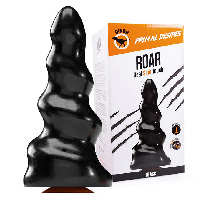 Dinoo - Primal Desires Extra Grote Dildo Met Zuignap Roar - Zwart-Erotiekvoordeel.nl