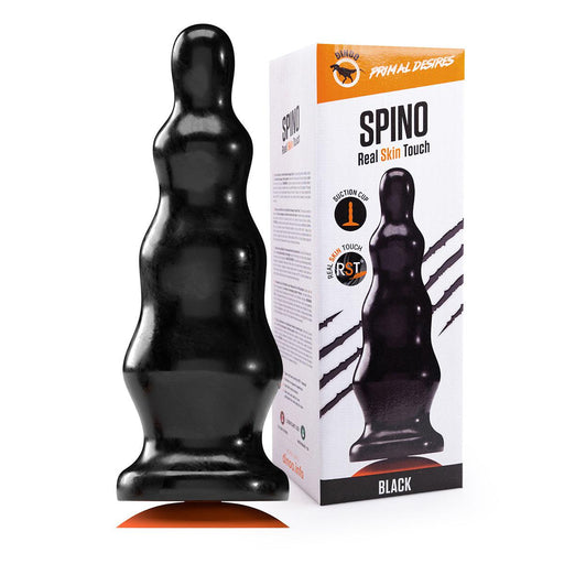 Dinoo - Primal Desires Extra Grote Dildo Met Zuignap Spino - Zwart-Erotiekvoordeel.nl