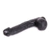 Dinoo - XXL Dildo - Curve - 31 x 5.5 cm - Zwart-Erotiekvoordeel.nl