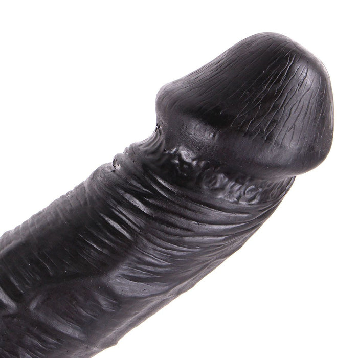 Dinoo - XXL Dildo - Curve - 31 x 5.5 cm - Zwart-Erotiekvoordeel.nl