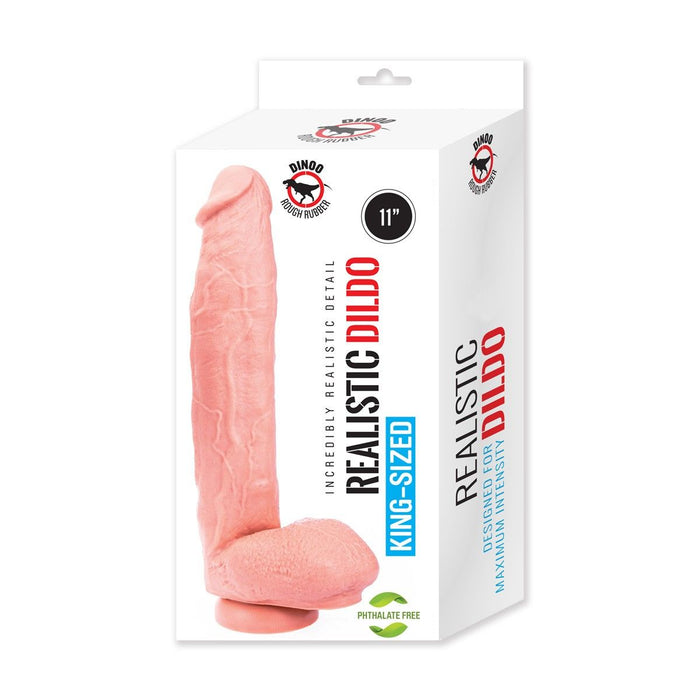 Dinoo - XXL Dildo - Monster 28 x 5.5 cm - Lichte Huidskleur-Erotiekvoordeel.nl