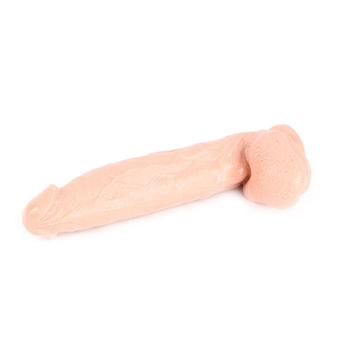 Dinoo - XXL Dildo - Monster 28 x 5.5 cm - Lichte Huidskleur-Erotiekvoordeel.nl