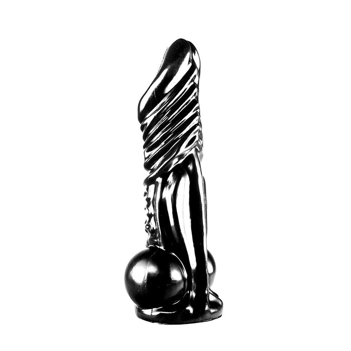 Dinoo - XXL Dildo Rinchenia - 30 x 7,6 cm - Zwart-Erotiekvoordeel.nl