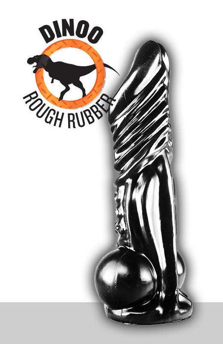 Dinoo - XXL Dildo Rinchenia - 30 x 7,6 cm - Zwart-Erotiekvoordeel.nl