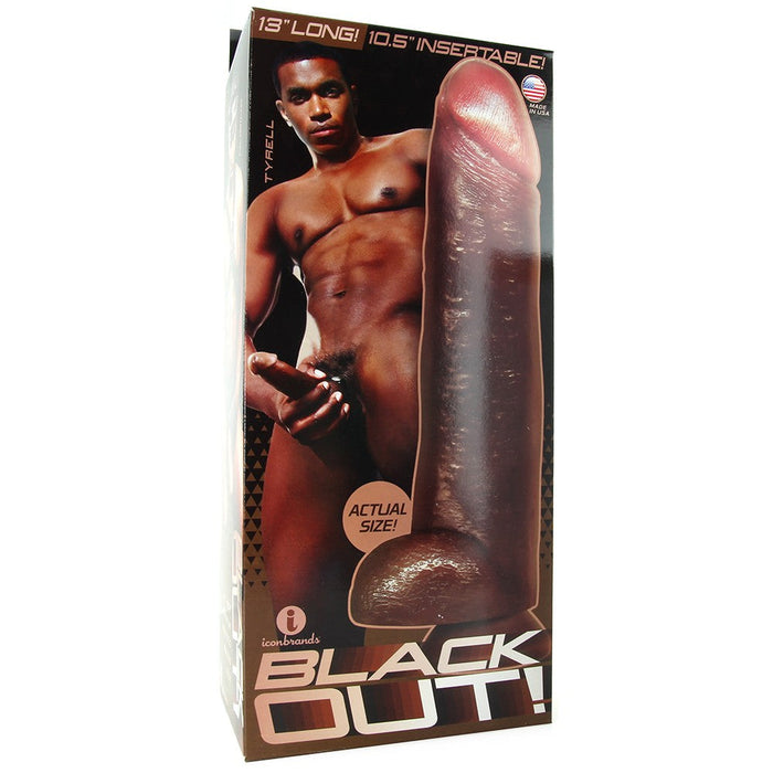 Doc Johnson - Blackout! Tyrell - XXL Dildo - 32.50 cm - Ultrarealistisch-Erotiekvoordeel.nl