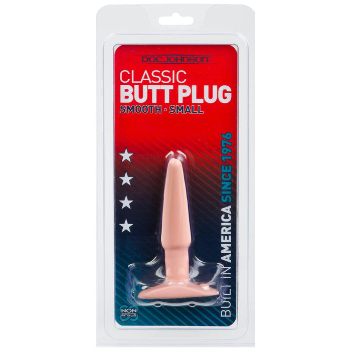 Doc Johnson - Klassieke Buttplug - Small - Lichte huidskleur-Erotiekvoordeel.nl