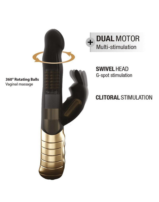 Dorcel - Baby 2.0 - Tarzan Vibrator - Zwart/Goud-Erotiekvoordeel.nl