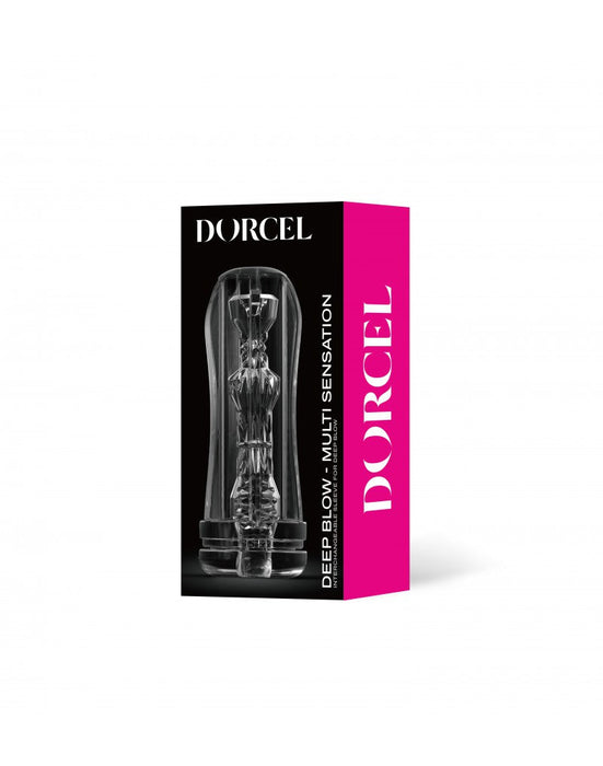 Dorcel - Deep Blow Multi Sensation - Stroker Sleeve Voor Masturbator - Transparant-Erotiekvoordeel.nl