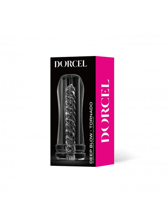 Dorcel - Deep Blow Tornado - Stroker Sleeve Voor Masturbator - Transparant-Erotiekvoordeel.nl