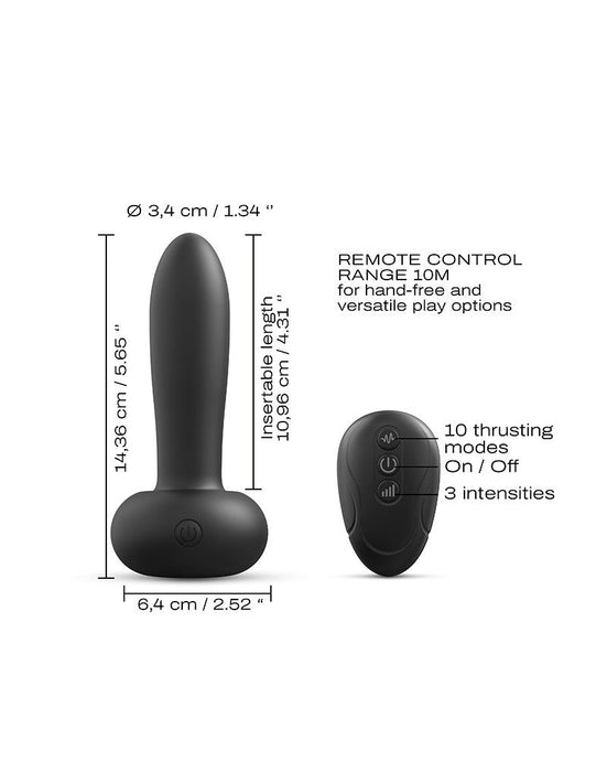 Dorcel - Deep Thrust - Stotende Buttplug Met Afstandsbediening-Erotiekvoordeel.nl