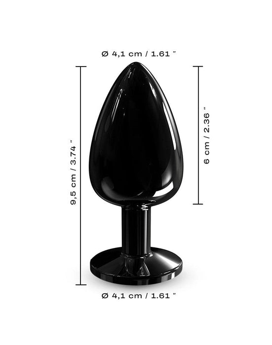 Dorcel - Diamond - Aluminium Buttplug - Zwart-Erotiekvoordeel.nl