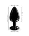 Dorcel - Diamond - Aluminium Buttplug - Zwart-Erotiekvoordeel.nl