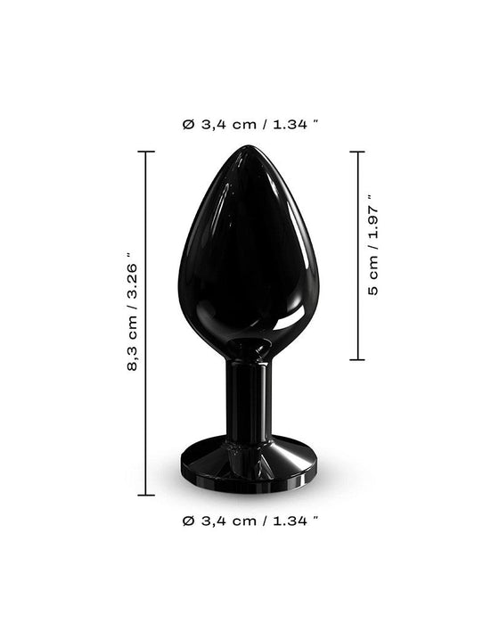 Dorcel - Diamond - Aluminium Buttplug - Zwart-Erotiekvoordeel.nl