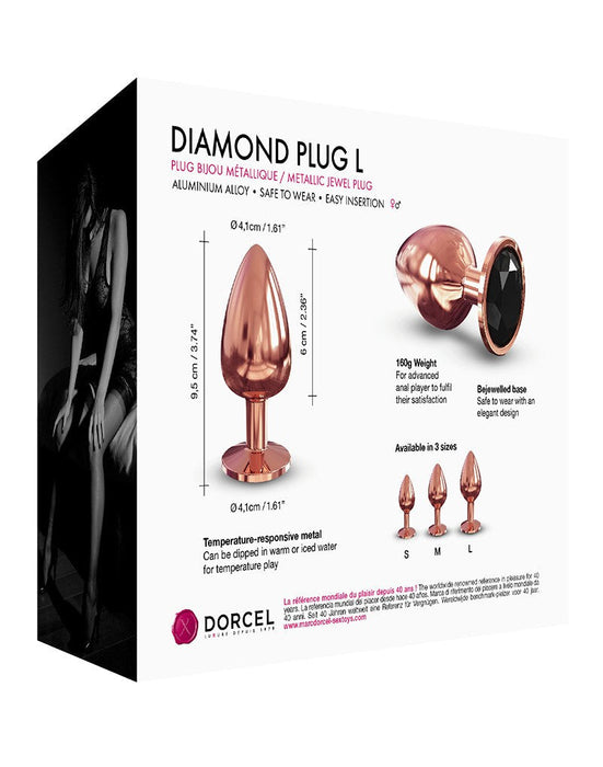 Dorcel - Diamond - Metalen Buttplug - Rosé Goud-Erotiekvoordeel.nl