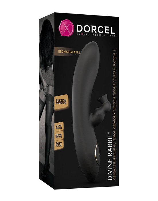 Dorcel - Divine Rabbit Sucker - G-spot En Clitoris Vibrator Met Zuiggedeelte-Erotiekvoordeel.nl