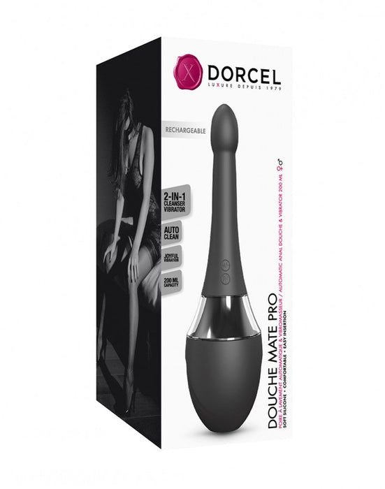 Dorcel - Douche Mate Pro Anale Douche En Vibrator - Zwart-Erotiekvoordeel.nl