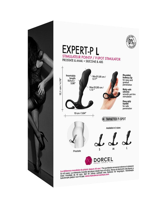 Dorcel - Expert-P - Prostaat Plug - Maat L - Zwart-Erotiekvoordeel.nl