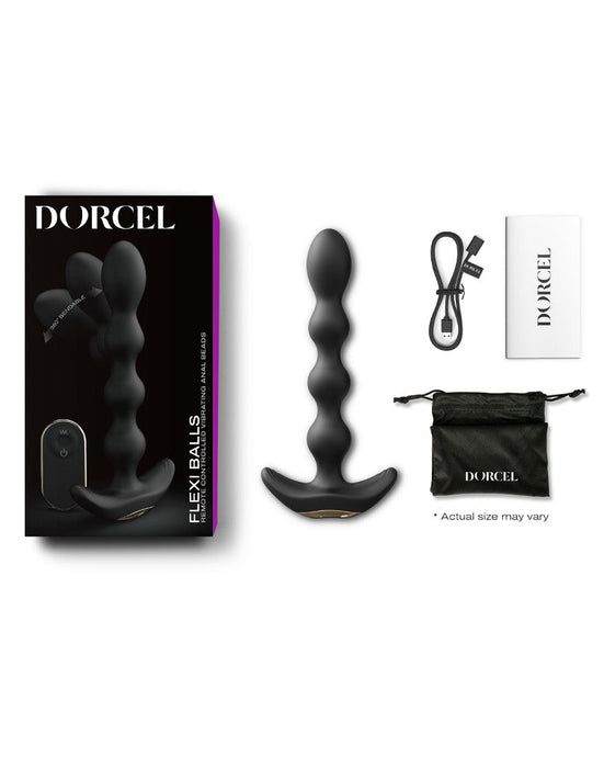 Dorcel - Flexi Balls - Anale Vibrator Met Afstandsbediening - Zwart-Erotiekvoordeel.nl