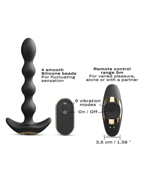 Dorcel - Flexi Balls - Anale Vibrator Met Afstandsbediening - Zwart-Erotiekvoordeel.nl